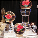 Globes with Pillars